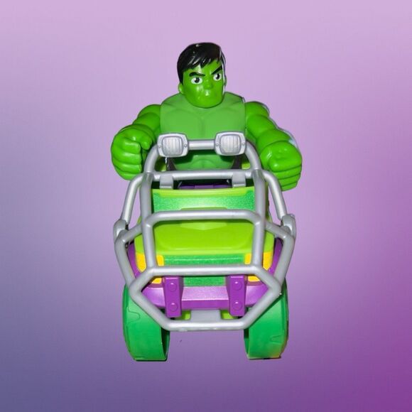 Marvel Spidey & His Amazing Friends Hulk Figure and Smash Truck Vehicle B16 - Picture 7 of 7